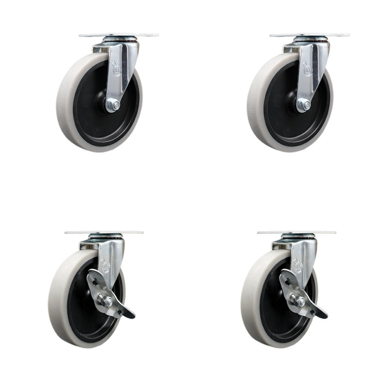 4-Piece Thermoplastic Caster Set