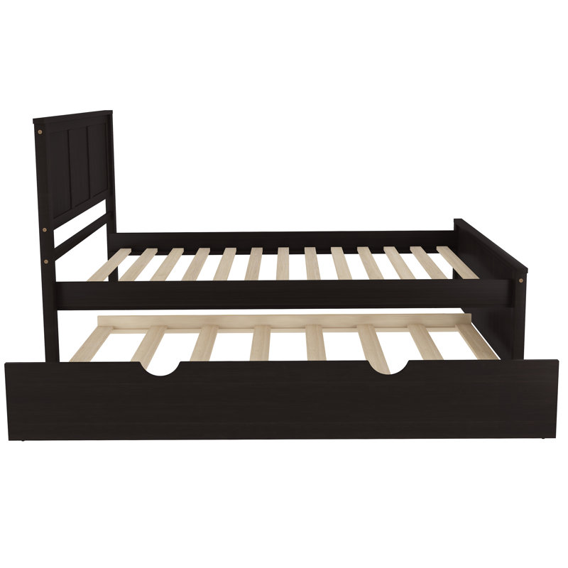 Lit plateforme simple avec lit gigogne Ilka