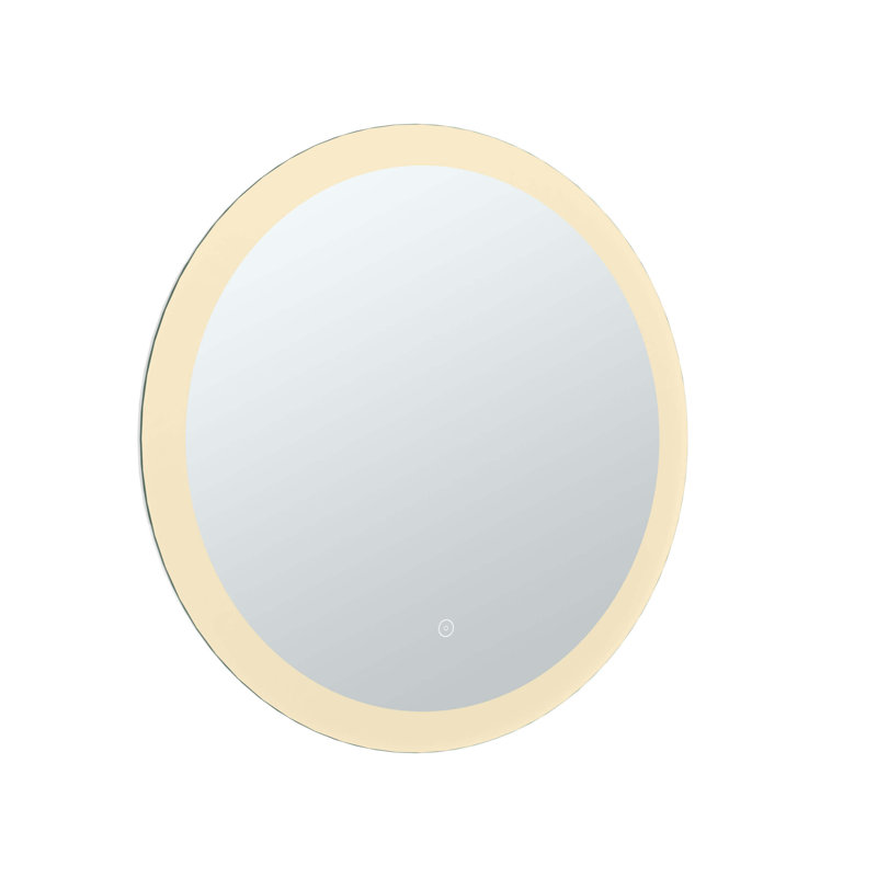 Wataga Flat LED Wall Mirror, 24" x 24"