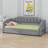 Extendable Upholstered Daybed With Storage Drawers And LED Light-924623044