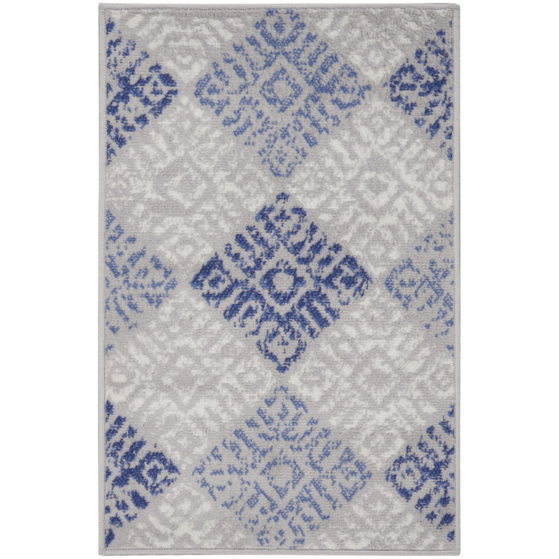 Geometric Indoor Rug, Rectangle 2' x 3'