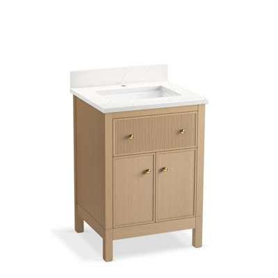 Meuble-lavabo avec lavabo et plateau en quartz Malin By Studio McGee