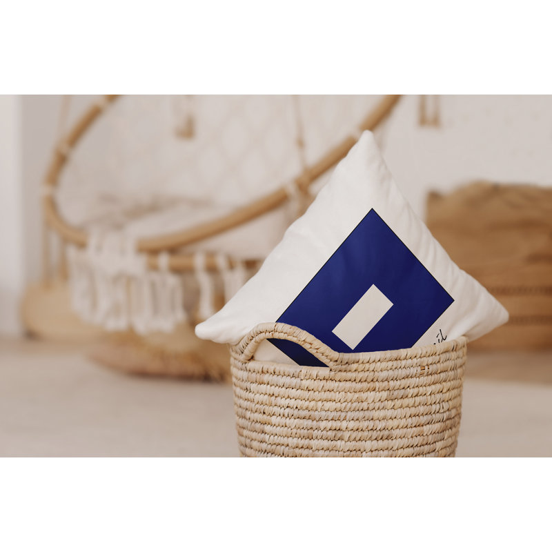 Housse de coussin d'extérieur carré Nantucket, 16 po x 16 po