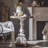 White Manufactured Wood Freestanding Fireplace