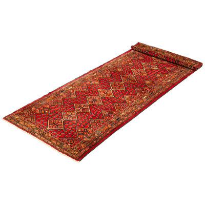 Konya Anatolian Red Rug 3'7" x 9'11"