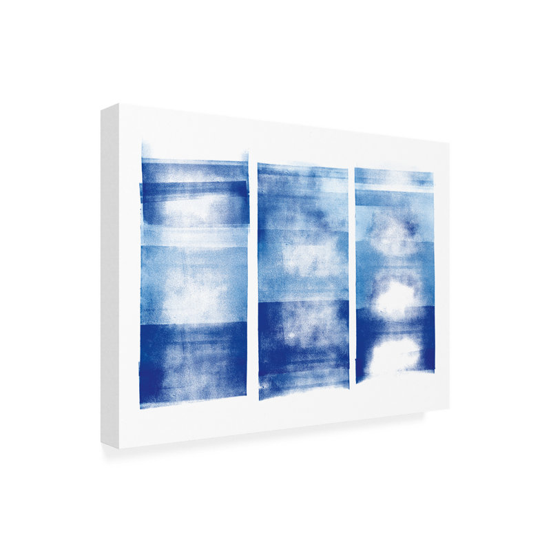 Art sur toile, bolognaise, pomme sauvage, bleu, H 14 po x l 19 po