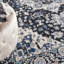 Tapis persan noir ivoire Passion-884282211