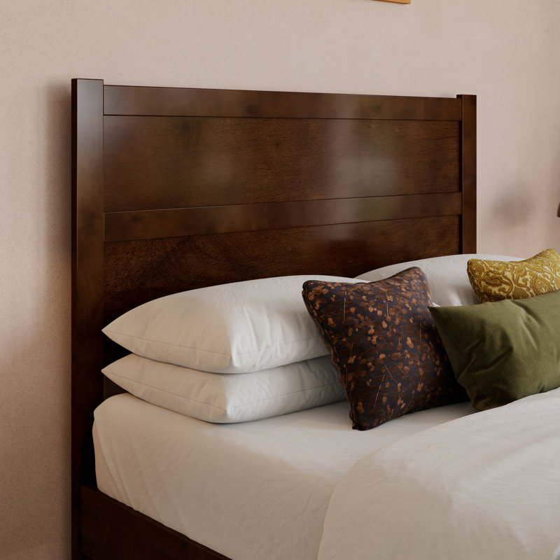Aveline Wood Panel Headboard, Walnut, Full