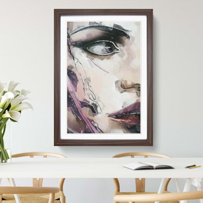 The Urban Woman in Abstract - Framed Print