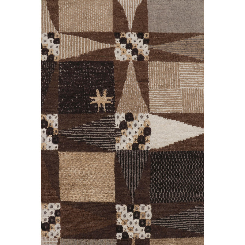 Scandinavian One-of-a-Kind 9'0X12'0 Hand Knotted Area Rug