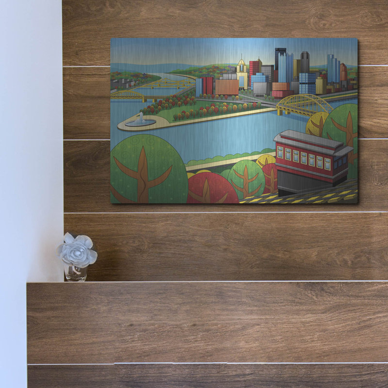 «Pittsburgh Incline Autumn» par Ron Magnes, H 12 po x l 16 po