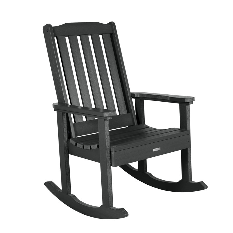 Chaise berçante Anette, Noir