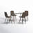 Heeter 4 - Person Glass Top Four Leg Dining Set-2113350006-2075926223