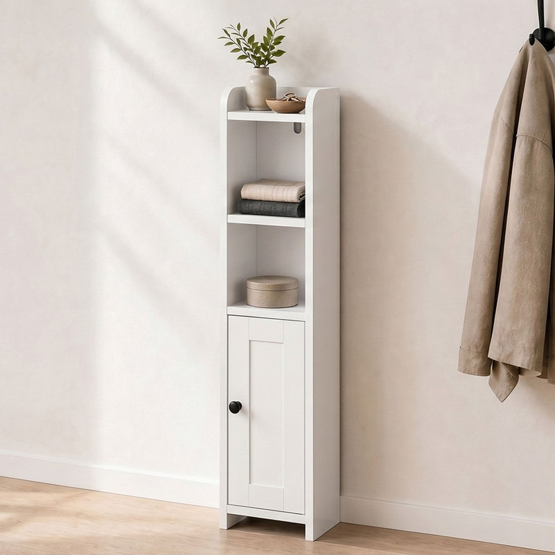 Freestanding Bathroom Cabinet, White