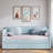 Upholstered Daybed With Trundle And Wood Slat-154159957