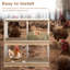 Boîtes de nidification pour poulets, boîte de nidification murale en bois à 8 compartiments pour poulets, poules et autres volailles