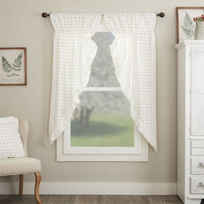 Abigail Ruffled Prairie Curtain Set of 2