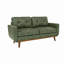 Canapé 65 po à deux places minimaliste moderne en tissu de polyester respirant 65 po et pieds en bois massif-1031553514