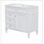 Meuble-lavabo moderne 36 po avec lavabo supérieur