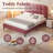 Aadi Upholstered Headboard, Platform Bed with Strong Wooden Slats Support, Two Bed Forms Design-708114360-708114338