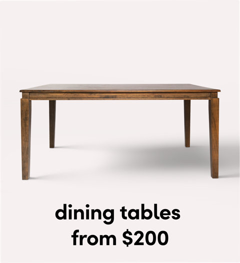 Wooden dining table.