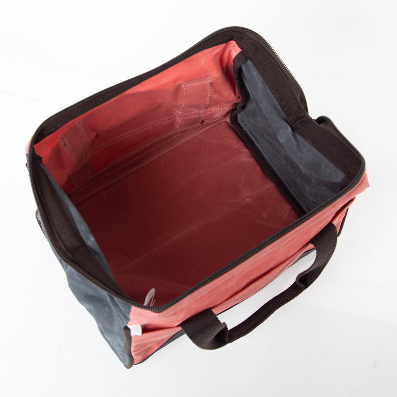 Sac à outils ciré, Rouge nautique