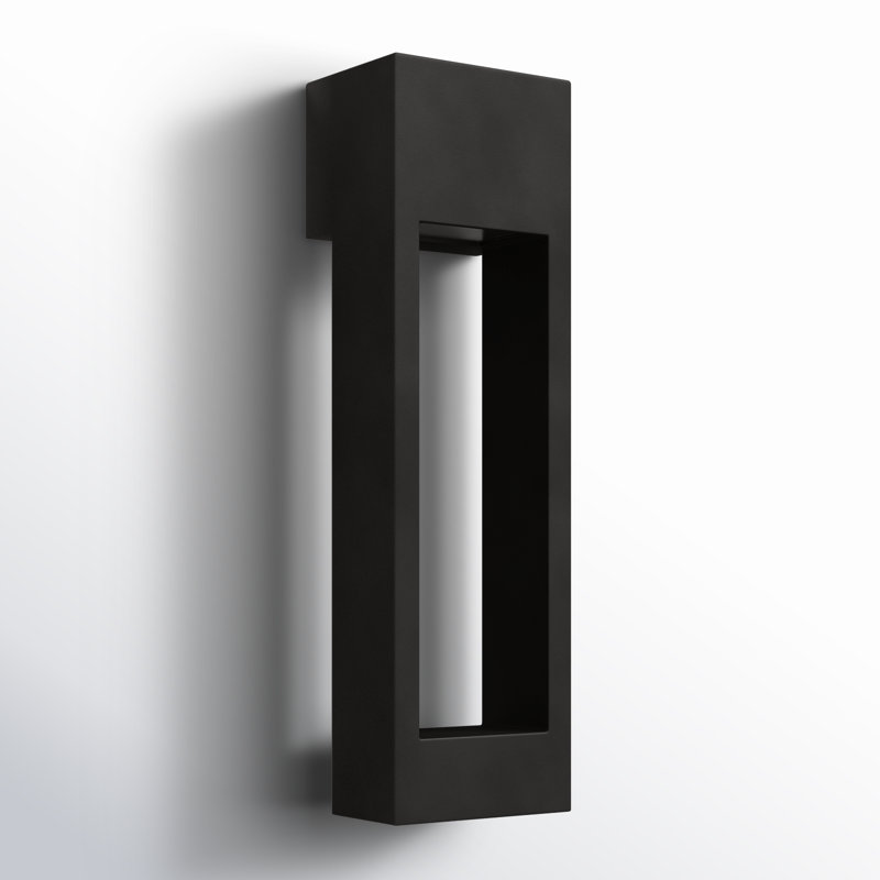 Testa LED Outdoor Flush Mount, 24" H x 7" W x 7" D, Black