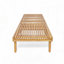 Chaise longue de patio en bois massif-114720989