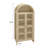 70.28" Tall Arched Kitchen Pantry