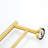 5 Piece Bathroom Towel Rack Wall Mount - Brushed Gold Made Of Aluminium Rust For Multiple Rooms Simple Installation Modern Design , Rust- For & Beyond Easy To Install-1251751442