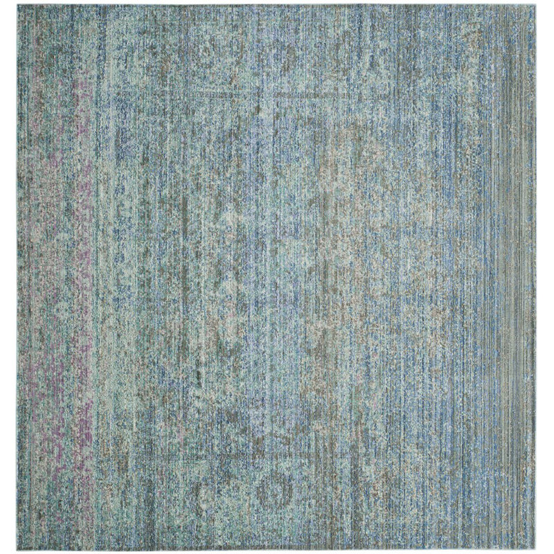 Hallerson Performance Abstract Rug, Square 6'7"
