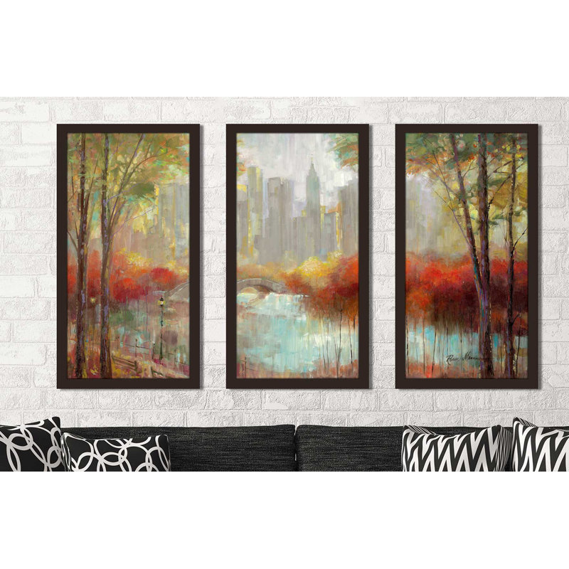 « city view », reproduction de peinture à l’huile à multiples images, L 40,5 po x H 25,5 po x P 1 po