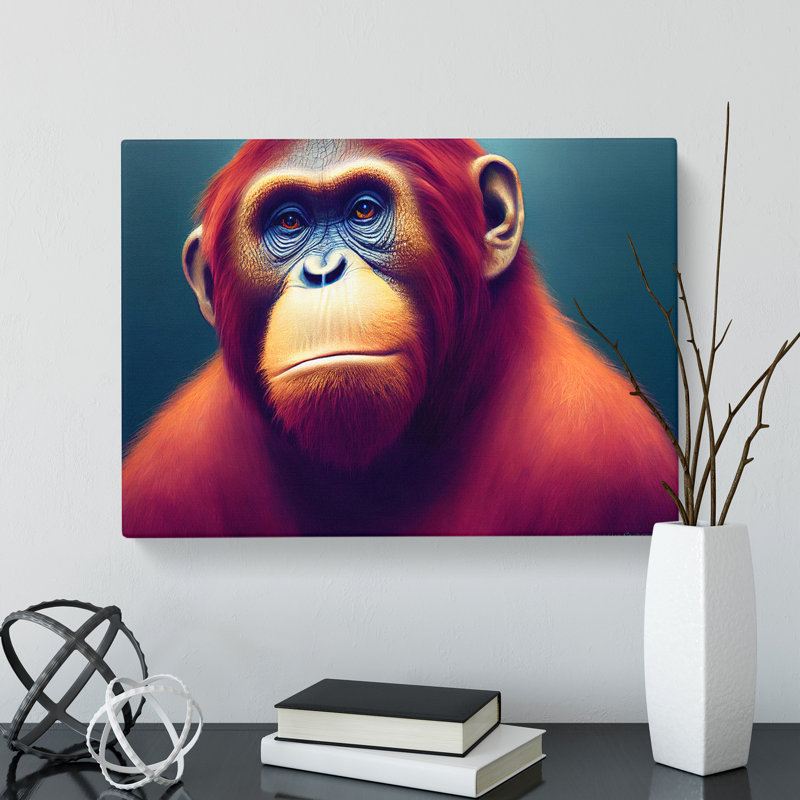 Orangutan Portrait Vol.3 - Wrapped Canvas, 50cm H x 76cm W x 3cm D