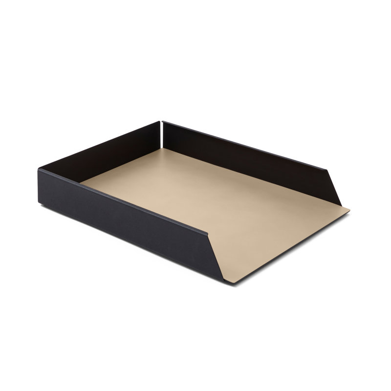 Althia Metal Paper Organiser, Beige