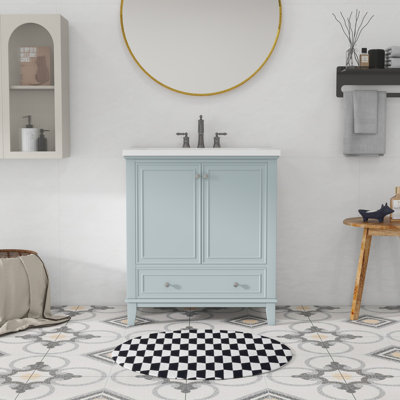 Meuble-lavabo 30 po avec lavabo en céramique