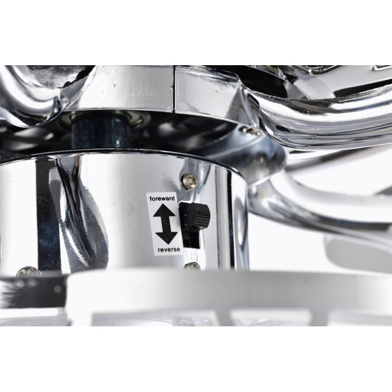 Eltaj 25.98'' Ceiling Fan with LED Lights, Silver