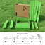 Chaise Adirondack en plastique, chaises d'extérieur toutes saisons pour la pelouse, le jardin, le foyer et la cour-1827951369