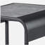 Table de bout à 1 tablette en béton gris et noir