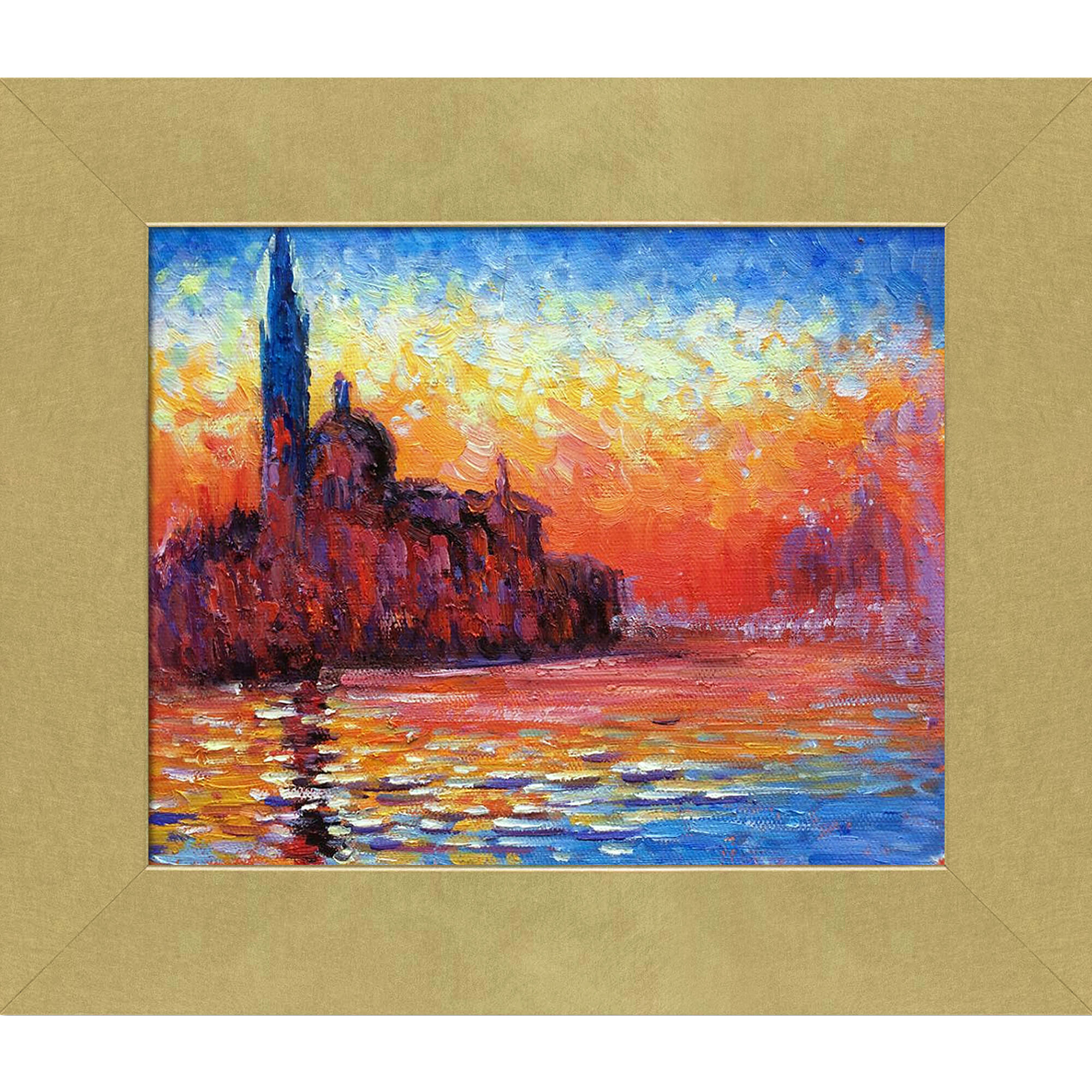 San Giorgio Maggiore at Dusk by Claude Monet- Famous Art