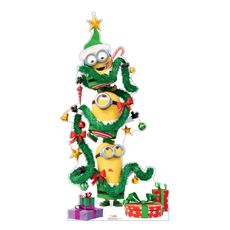 75'' Christmas Minions Lifesize Cardboard Standee