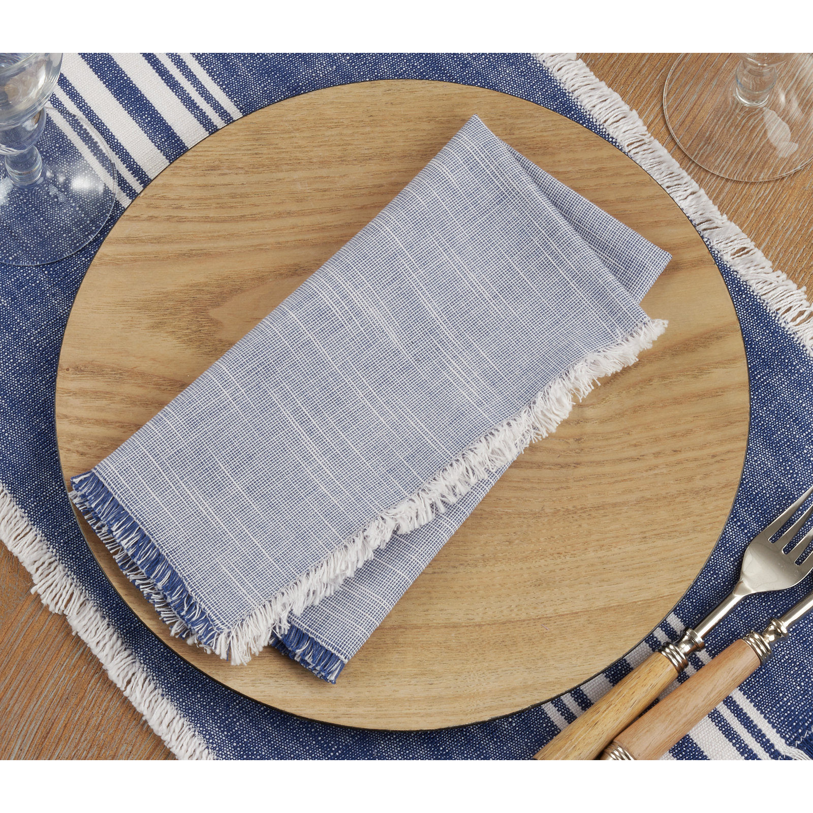 Cornelia 20" Cotton Napkin, Blue