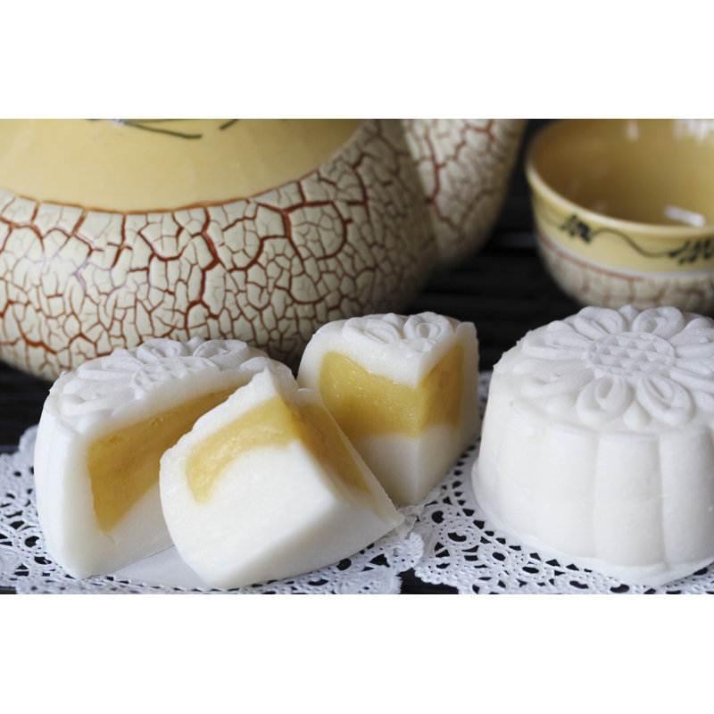 Sticky Rice Moon Cakes - Wrapped Canvas Print, 30cm H x 46cm W