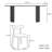 French retro simple rectangular dining table set-102710080