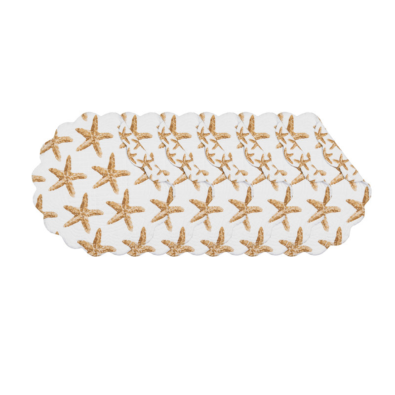 Ensemble de napperons en coton 6 pièces Sandbridge Stars