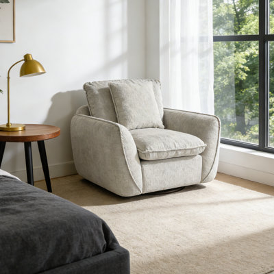 Oversized Swivel Accent Chair