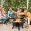 Elanah Round Steel Wood Burning Fire Pit