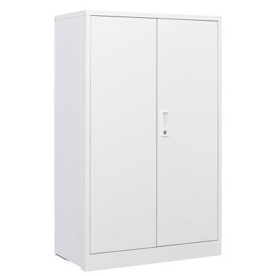 Onella Adjustable Shelf Folding Locker With Exquisite Locks And Solid Steel Tube Locking Shaft, Black, For Office Garage Black Doors Easy Assembly Home