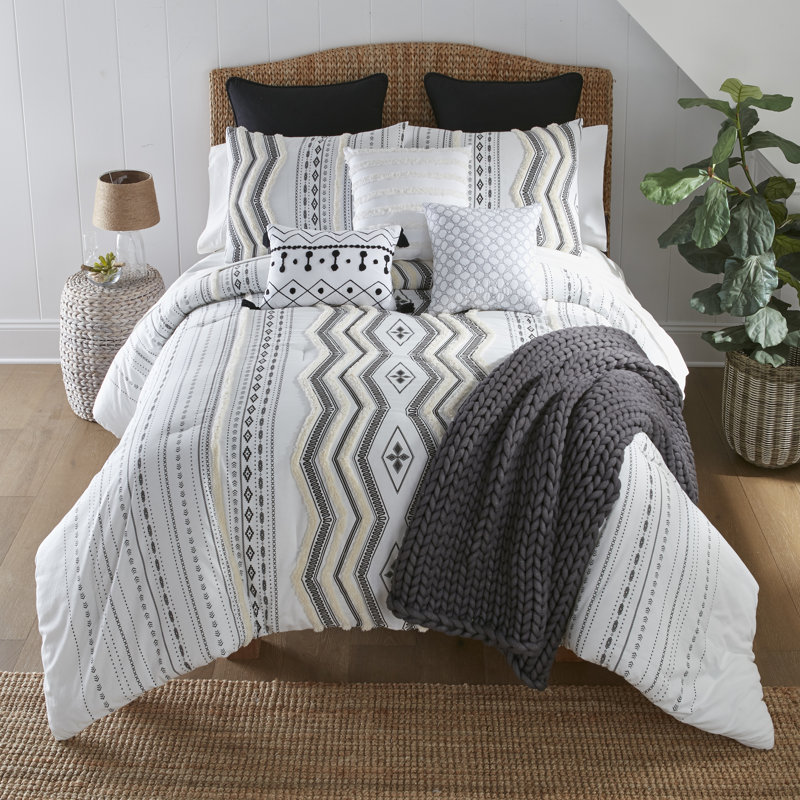 Your Lifestyle by Donna Sharp Cameron Fringed Cotton Throw Pillow