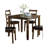 Transitional Style 5pc Dining Table Set