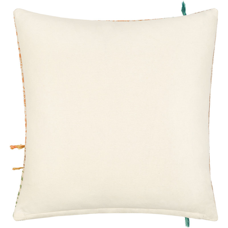 Coussin en coton mélangé, H 22 po x l 22 po, Polyester / bourre de polyester